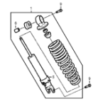 Federbein hinten