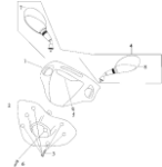 Lenkerverkleidung Spiegel