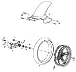 Hinterrad Kotflügel hinten