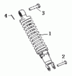 Stossdämpfer hinten