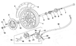 Vorderrad (Scheibenbremse), Bremsscheibe, Bremsbeläge