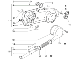 Motorgehäusedeckel links