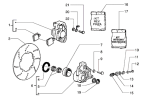 Bremssattel, Bremsscheibe vorne