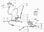 Bremssattel, Bremspumpe vorne