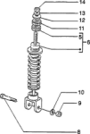 Federbein hinten