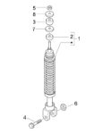 Federbein hinten