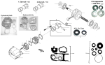 Kurbelwelle, Zylinder, Kolben, Dichtsatz