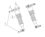 Stoßdämpfer hinten