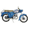 Zündapp Mofa / Kleinkrafträder KS 50 Super (515-001) 62-63