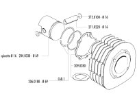 Kolbenbolzen Polini 16x54mm für Ape MPM 600, MPR...