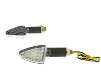 Blinker Set M10 LED Carbon-Look Mini, lang