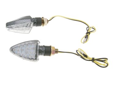 Blinker Set M10 LED Carbon-Look Mini, kurz