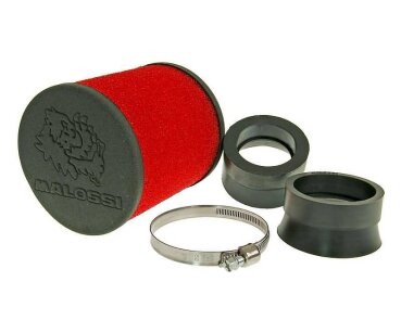 Luftfilter Malossi Racing Boxed 38mm Chrom-rot