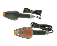 Blinker Set M10 schwarz Crystal klar