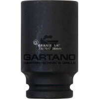 3/4" Sechskant-Kraft-Stecknuss, lang, 41 GRANIT BLACK EDITION, SW 41, Abtrieb 3/4", Länge (mm) 90