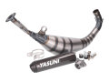 Auspuff Yasuni R5 schwarz Carbon für Aprilia RX, SX, Derbi Senda, Gilera RCR, SMT (EBE, EBS, D50B)