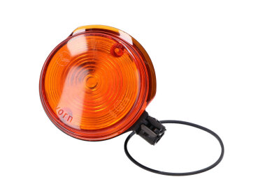 Blinker vorn 80mm orange, Endkappe schwarz für Simson S50, S51, S70, SR50, SR80