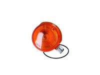 Blinker vorn 80mm orange, Endkappe Chrom für Simson...