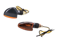 Blinker Set M8 Carbon-Look Edge orange, kurz für...