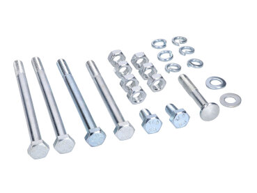 Normteile Set Fußrastenträger, Fußbremshebel, Motorlager, Kippständer für Simson S50, S51, S53, S70, S83