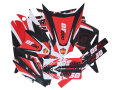 Dekor / Sticker Kit schwarz-weiß-rot matt für Derbi Senda DRD 11-17