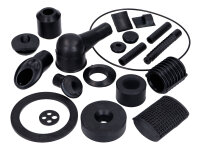 Kleinteile Kit Gummi, schwarz für Vespa PX, PE 125-200