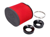 Luftfilter Malossi Red Filter E15 oval 60mm gerade mit...