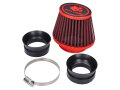 Luftfilter Malossi Red Filter E18 Racing 42 / 50 / 60mm gerade rot-schwarz für Dellorto PHBH, Mikuni, Keihin Vergaser