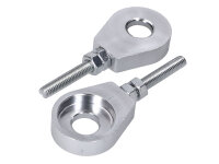 Radspanner / Kettenspanner Satz Aluminium silber eloxiert...