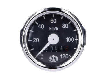 Tachometer Schmitt 120km/h rund 48mm für Simson, MZ GS, Hercules Mofa