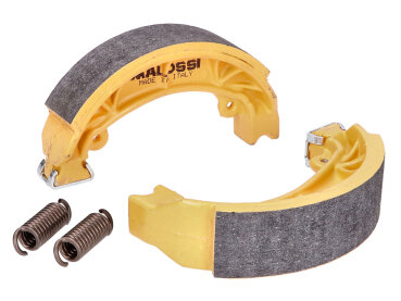 Bremsbacken Satz Malossi Brake Power T10 110x25mm vorn / hinten für Aprilia Amico, Rally, Sonic, SR, Baotian BT49QT-2, 7, 9, 11, Benelli Naked, Honda Bali, Zoomer, Ruckus, Kymco Dink, Peugeot Speedfight