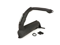 Auspuff BGM PRO Banane TOURING, Schwarz für Vespa V50