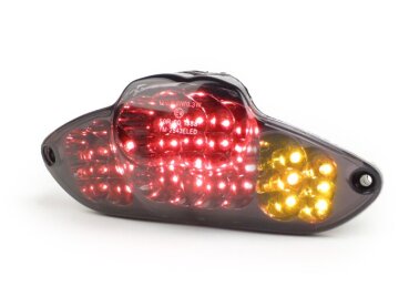 Rücklicht BGM Original Klarglas LED mit Blinkerfunktion Gilera Runner (ab Bj. 2006), DNA schwarz