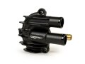 Wasserpumpendeckel BGM PRO Faster Flow schwarz eloxiert für Vespa GT, GTS, GTL, GTV 125-300, GTS300 HPE