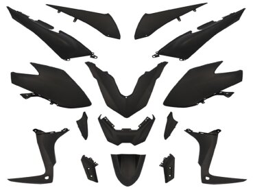 Verkleidungsteile Kit 15-teilig schwarz matt für Yamaha T-Max 560, T-Max 560 ABS Euro3 2017-2019