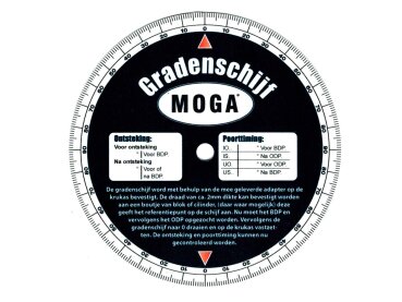 Gradscheibe MOGA 120mm Durchmesser 6mm Bohrung 0,80mm stark für Zündapp, Kreidler, Hercules, Puch, Miele, DKW, KTM, Rixe, Mofa, Moped, Mokick