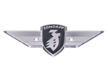 Beinschild Emblem 107mm x 45mm Lochabstand 36mm für Zündapp R 50, RS KS C Sport Combinette, Super Combinette