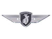 Beinschild Emblem 107mm x 45mm Lochabstand 36mm für...