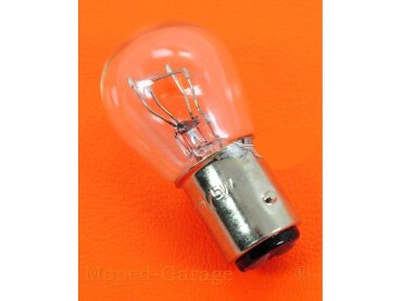 Rücklicht Birne 1 Stück 6 Volt 21/5 Watt für Zündapp, Kreidler, Puch, Hercules, DKW, KTM, Mofa, Mokick, Moped