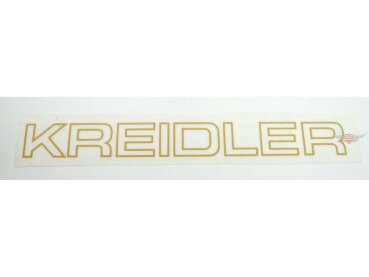 Aufkleber Seitendeckel 200mm gold für Kreidler Florett Flory MF MP K54